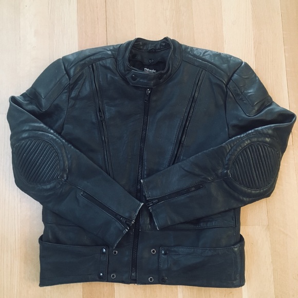 Men’s Leather Biker Jacket Thinsulate lined - Picture 1 of 5